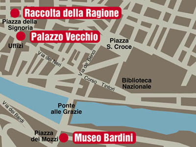 Firenze: Museo Bardini, cartina per arrivare