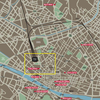 Firenze: Museo di Santa Maria Novella, cartina per arrivare