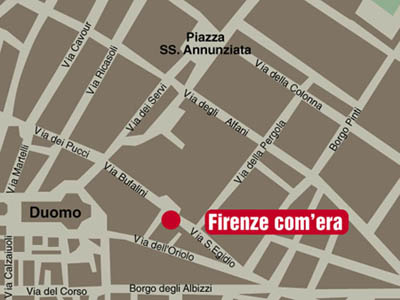 Firenze: Museo 'Firenze com'era', cartina per arrivare