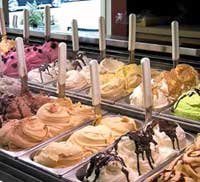 Il gelato e la crema fiorentina