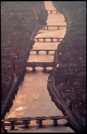 Florence: les ponts sur l'Arno