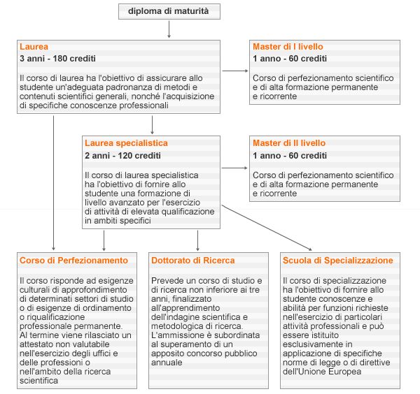 La structure de l'Universite de Florence