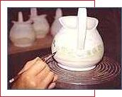 The potter's work