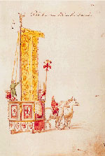 Feast of the Patron of Florence: old cart